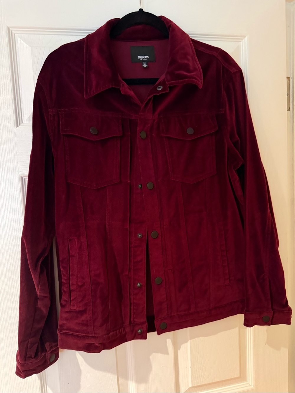 Hudson Burgundy Velvet Jacket